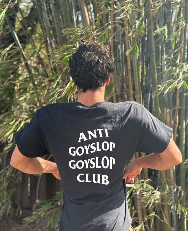 Anti Goyslop Club Tee — Back